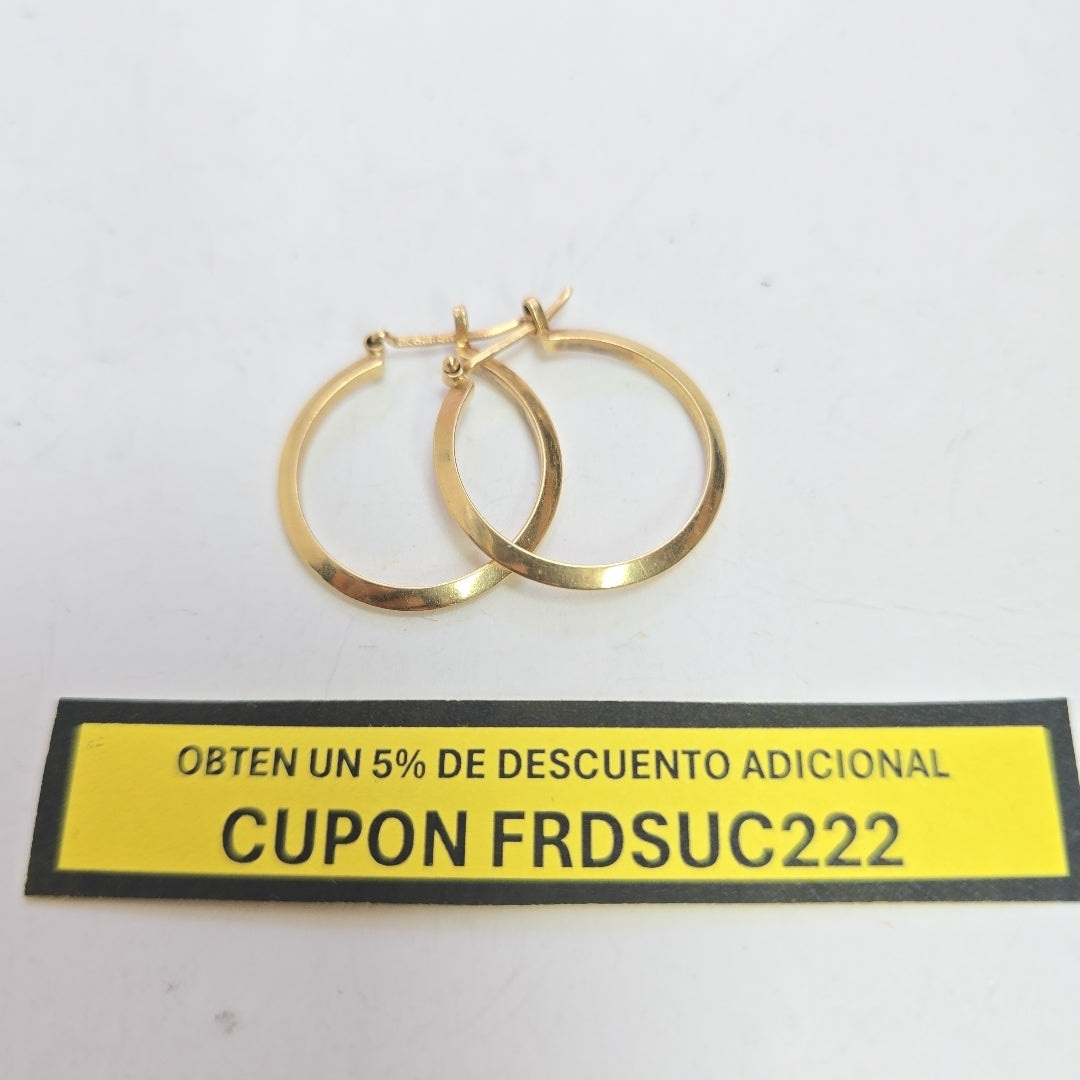 ARRACADAS PAR ORO 14 K 2,60 GRMS (SEMINUEVO)