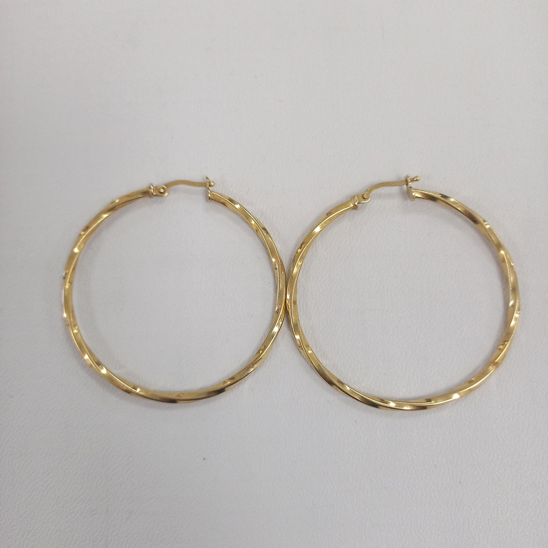 ARRACADAS PAR ORO 14 K 3.5 GRMS (SEMINUEVO)