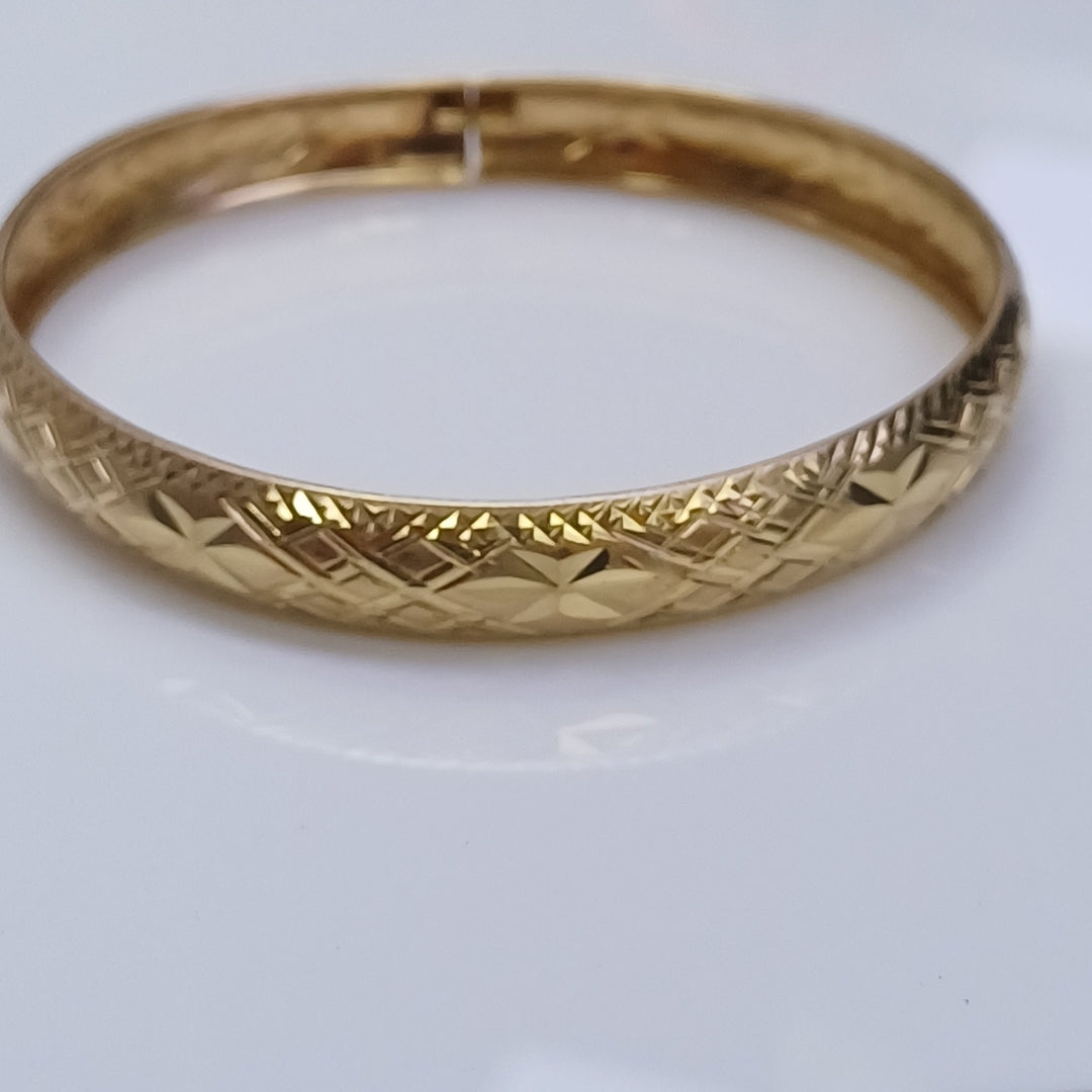 PULSERA RIGIDA ORO 14 K 9.5 GRMS (SEMINUEVO)