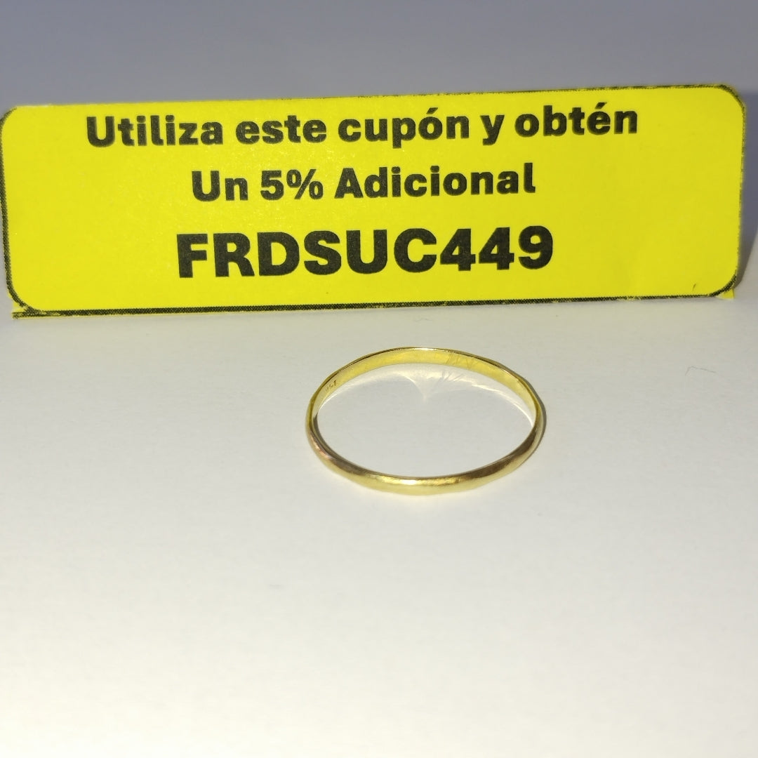 ARGOLLA ORO 14 K 0,70 GRMS (SEMINUEVO)