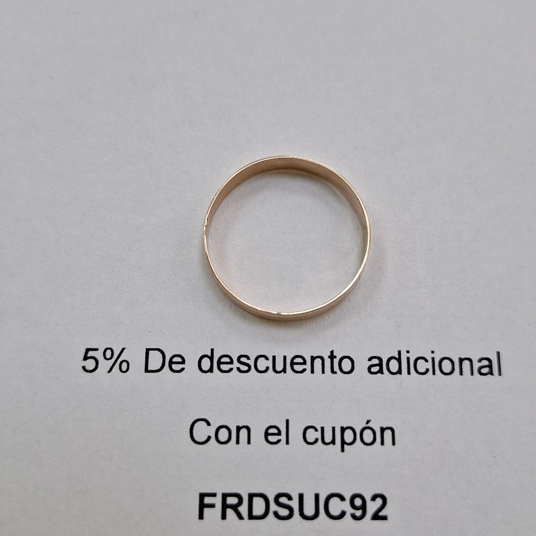 ARGOLLA ORO 10 K 1,10 GRMS (SEMINUEVO)