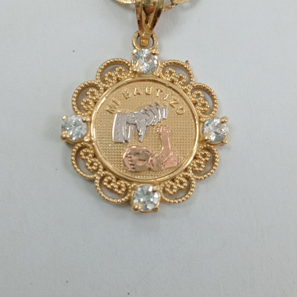 CADENA, MEDALLA RELIGIOSA ORO 14 K 6.1 GRMS (SEMINUEVO)