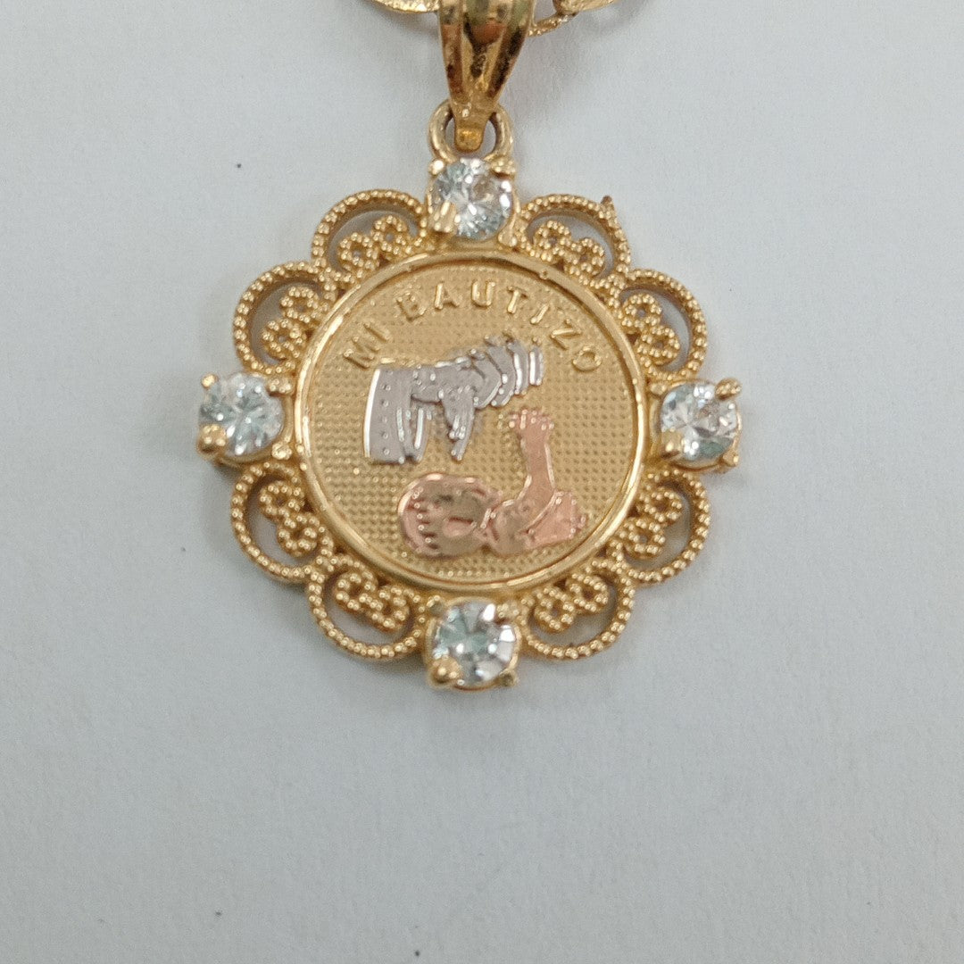 CADENA, MEDALLA RELIGIOSA ORO 14 K 6.1 GRMS (SEMINUEVO)