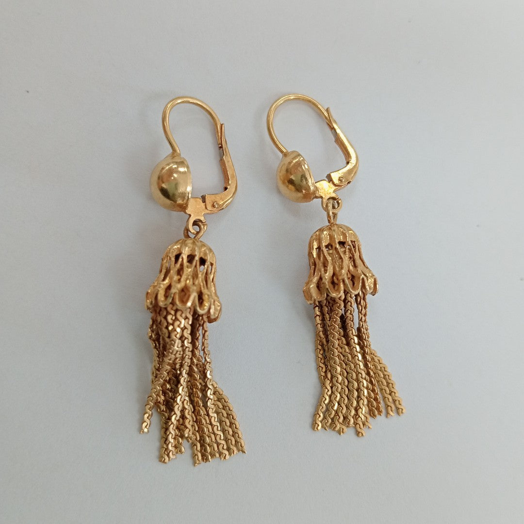 ARETES PAR ORO 18 K 9 GRMS (SEMINUEVO)