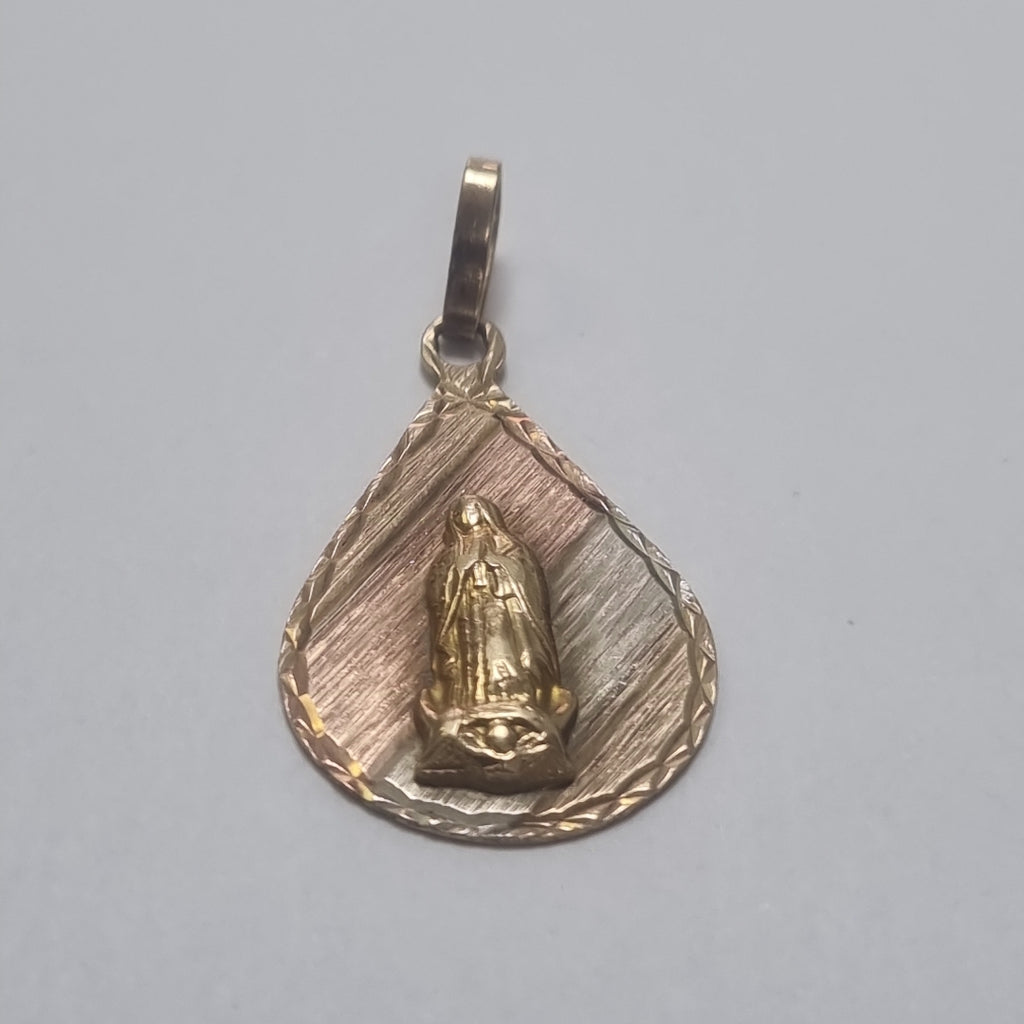DIJE,MEDALLA RELIGIOSA ORO 10 K 2,00 GRMS (SEMINUEVO)