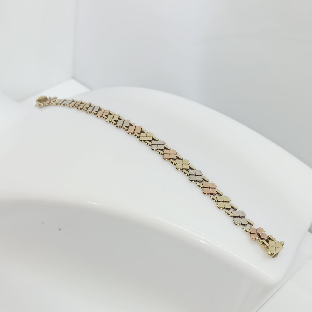 PULSERA ORO COMBINADO 14 K 13,10 GRMS (SEMINUEVO)