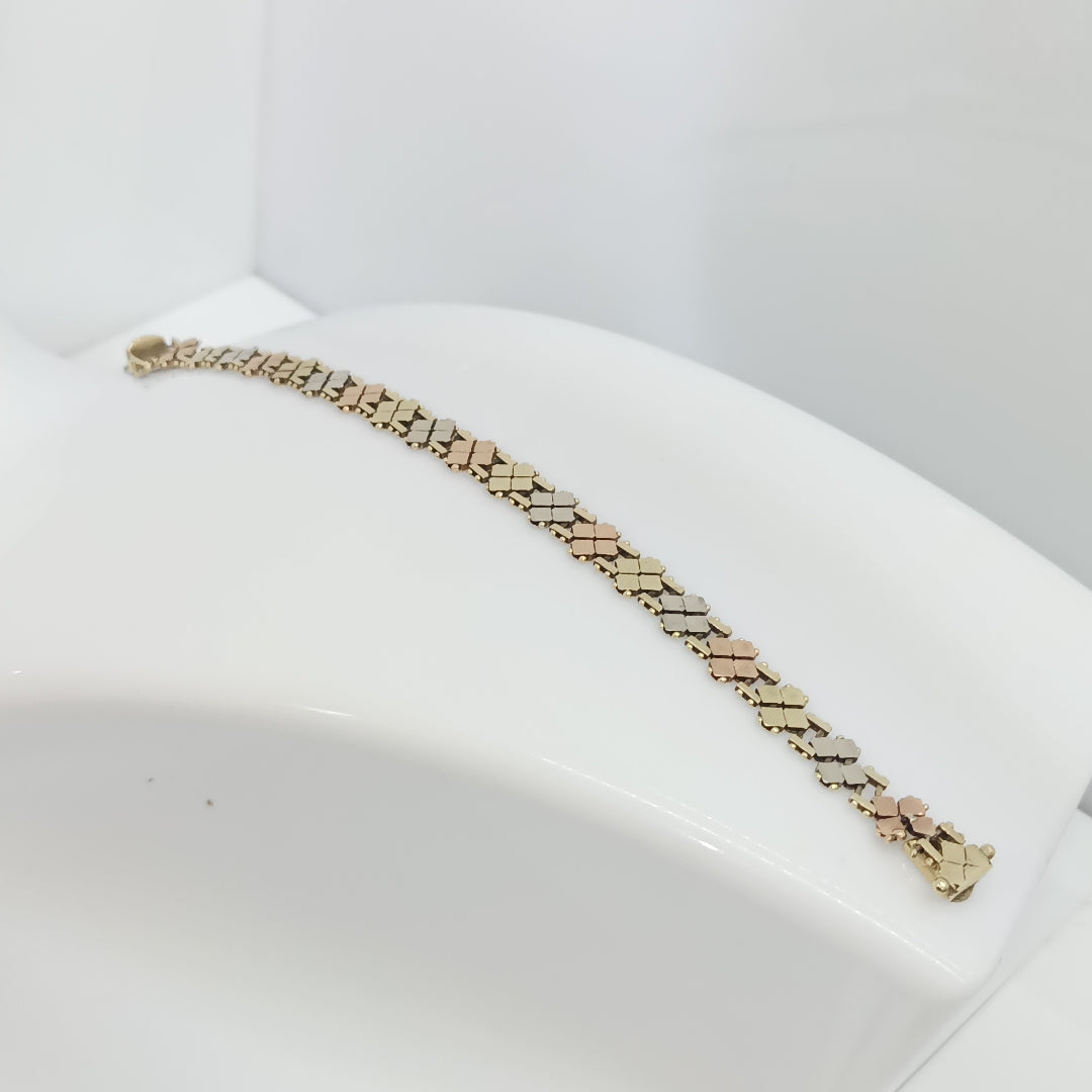PULSERA ORO COMBINADO 14 K 13,10 GRMS (SEMINUEVO)