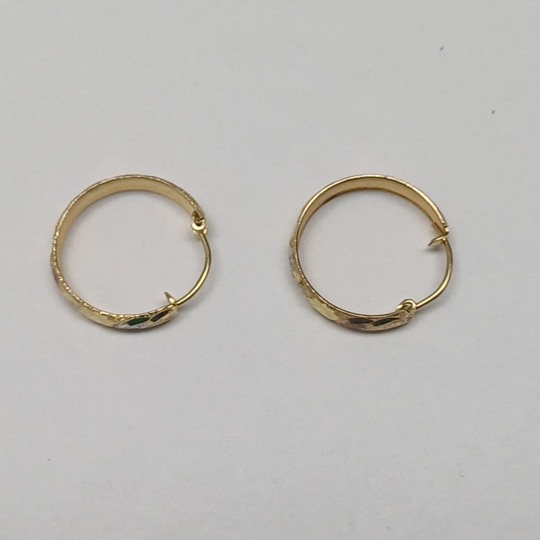 ARRACADAS PAR ORO 10 K 1.7 GRMS (SEMINUEVO)