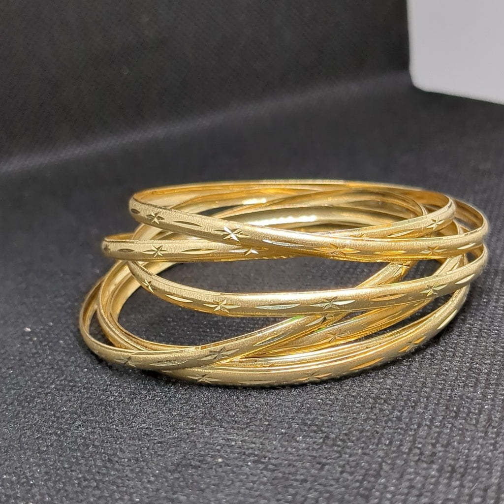 SEMANARIO DE PULSERAS ORO 14 K 25.8 GRMS (SEMINUEVO)
