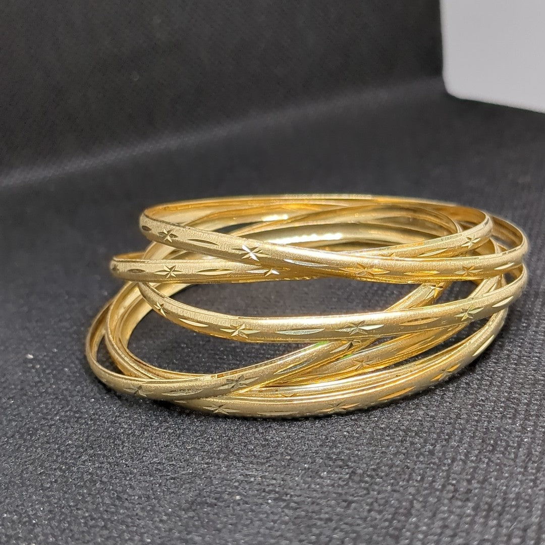 SEMANARIO DE PULSERAS ORO 14 K 25.8 GRMS (SEMINUEVO)