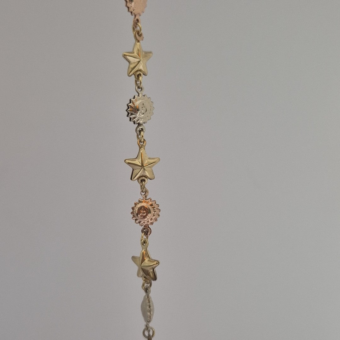 PULSERA ORO,ORO COMBINADO 14 K 6,20 GRMS (SEMINUEVO)