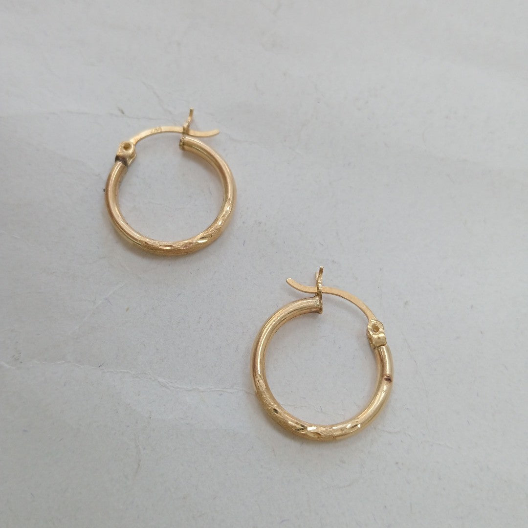 ARRACADAS PAR ORO 14 K 1,30 GRMS (SEMINUEVO)