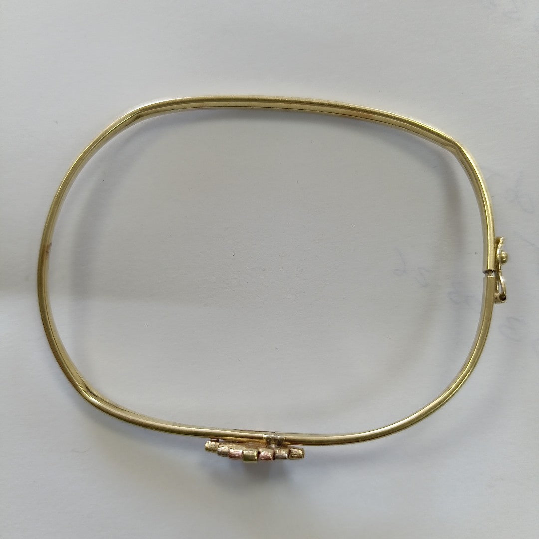 PULSERA RIGIDA ORO 14 K 4.9 GRMS (SEMINUEVO)