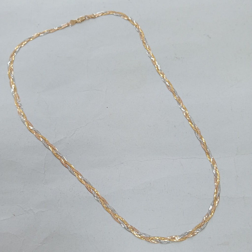 CADENA ORO COMBINADO 14 K 4,10 GRMS (SEMINUEVO)