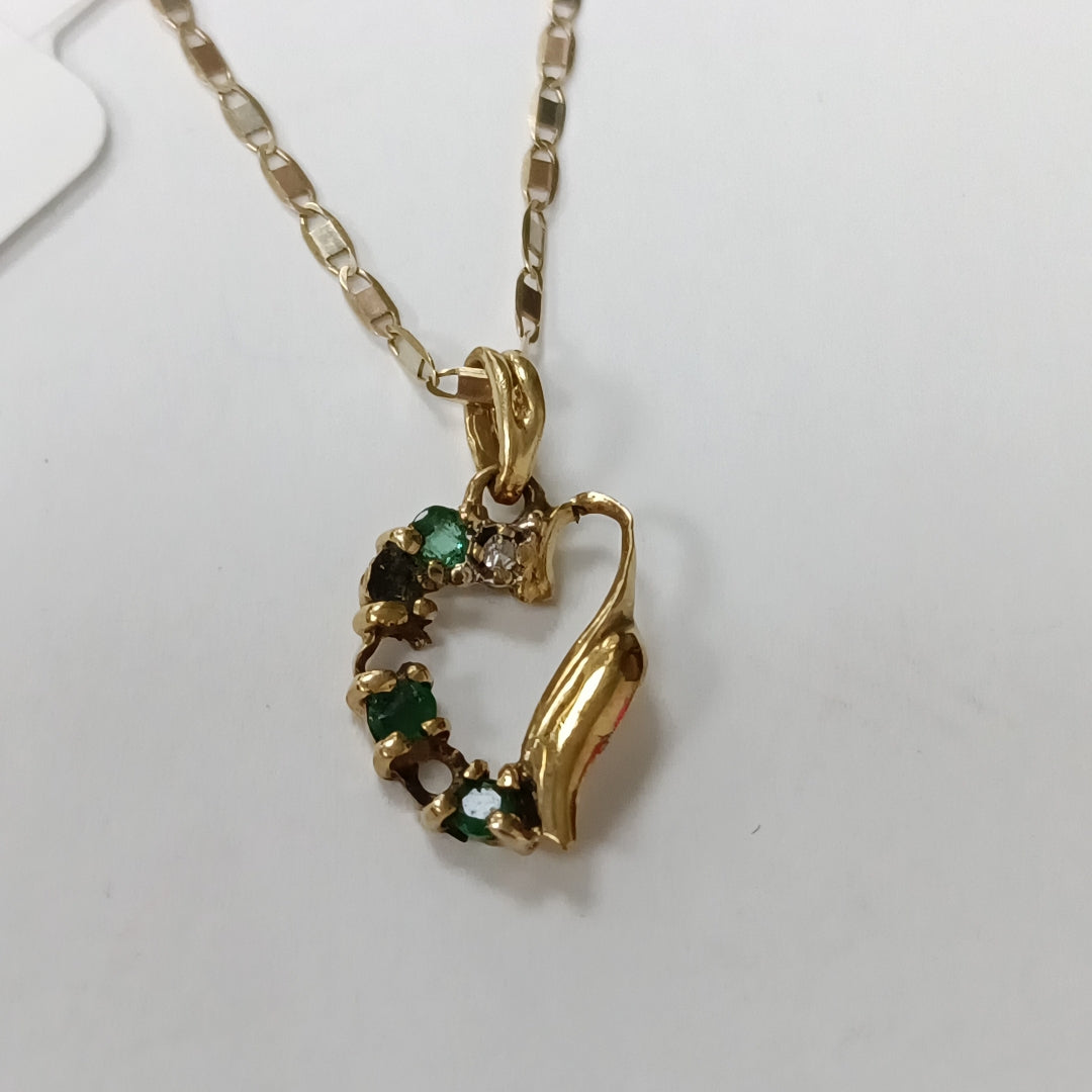 CADENA, DIJE ORO 10 K 1.8 GRMS (SEMINUEVO)
