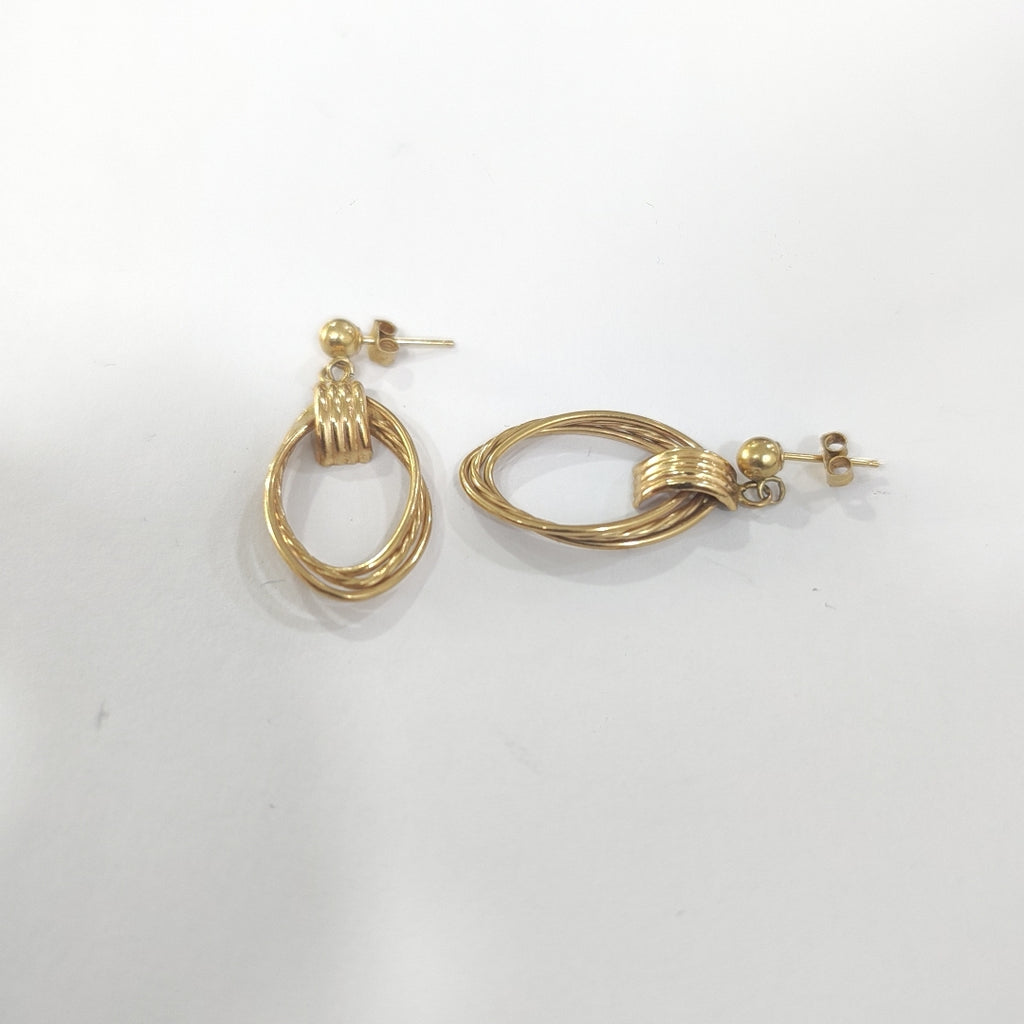 BROQUELES PAR ORO 14 K 2 GRMS (SEMINUEVO)