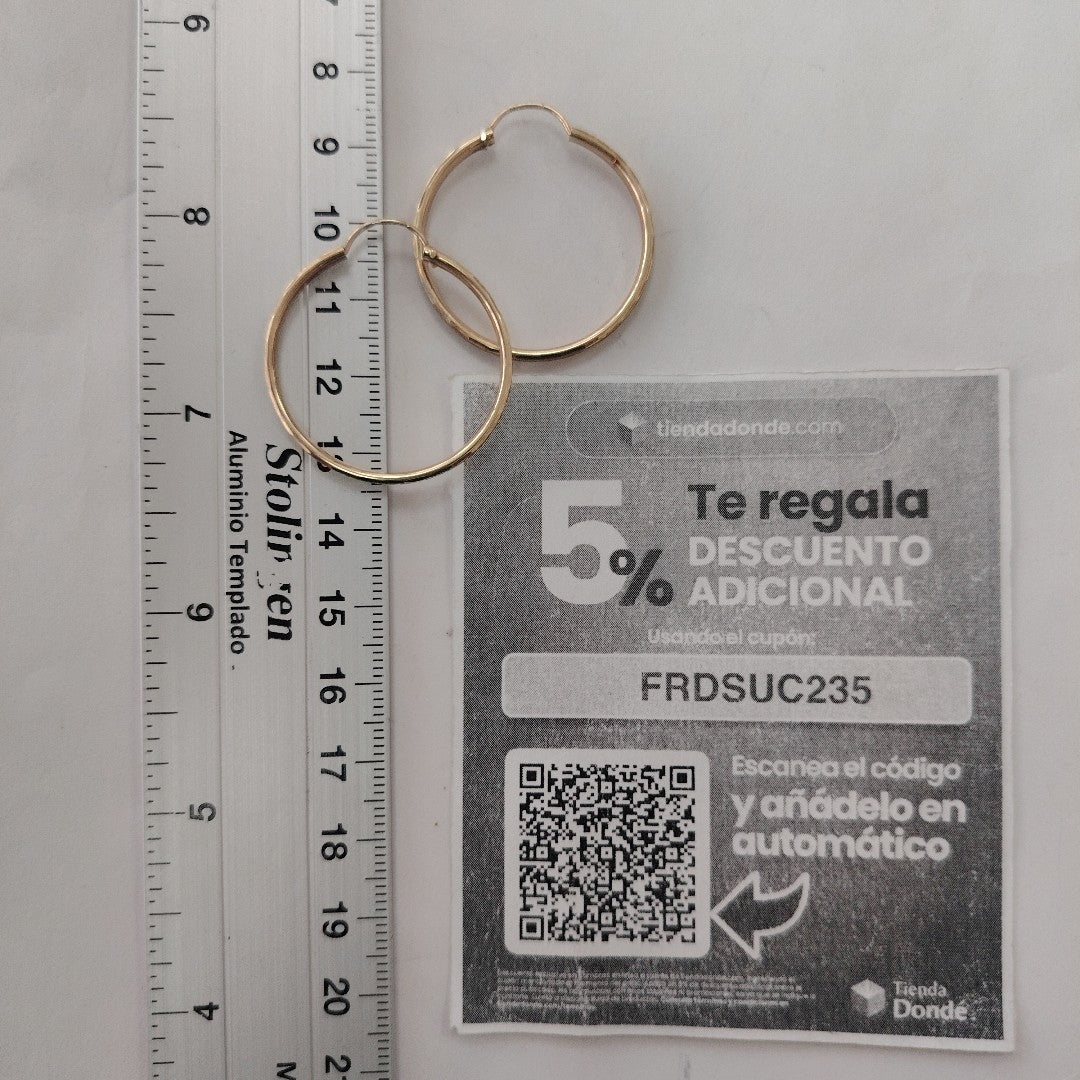 ARRACADAS PAR ORO 10 K 2.9 GRMS (SEMINUEVO)