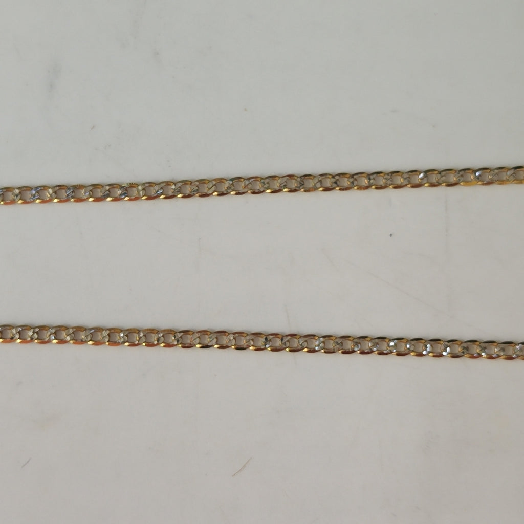 CADENAS BARBADA DIAMANTADA ORO 14K 1.8 (NUEVO)