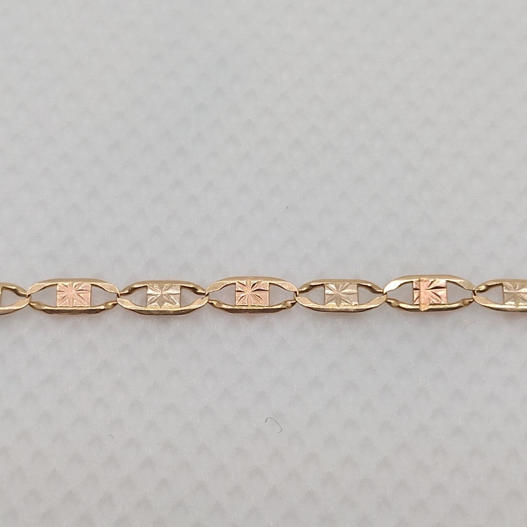 CADENA ORO COMBINADO 10 K 3.2 GRMS (SEMINUEVO)