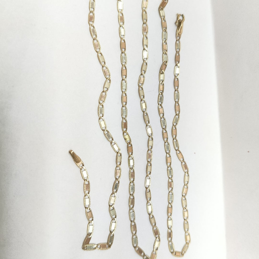 CADENA ORO, ORO COMBINADO 10 K 4.6 GRMS (SEMINUEVO)