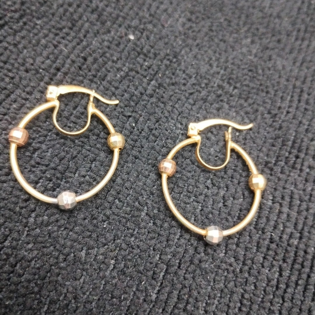 ARRACADAS PAR ORO COMBINADO 10 K 2 GRMS (SEMINUEVO)