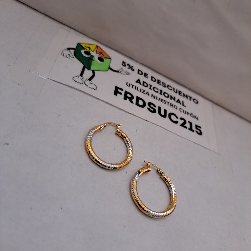 ARRACADAS PAR ORO 14 K 2,30 GRMS (SEMINUEVO)