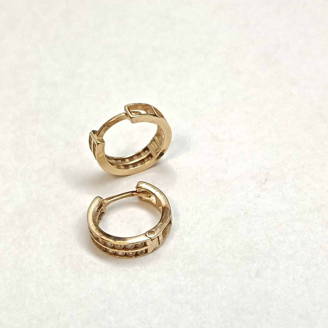 ARRACADAS PAR ORO 14 K 1.3 GRMS (SEMINUEVO)