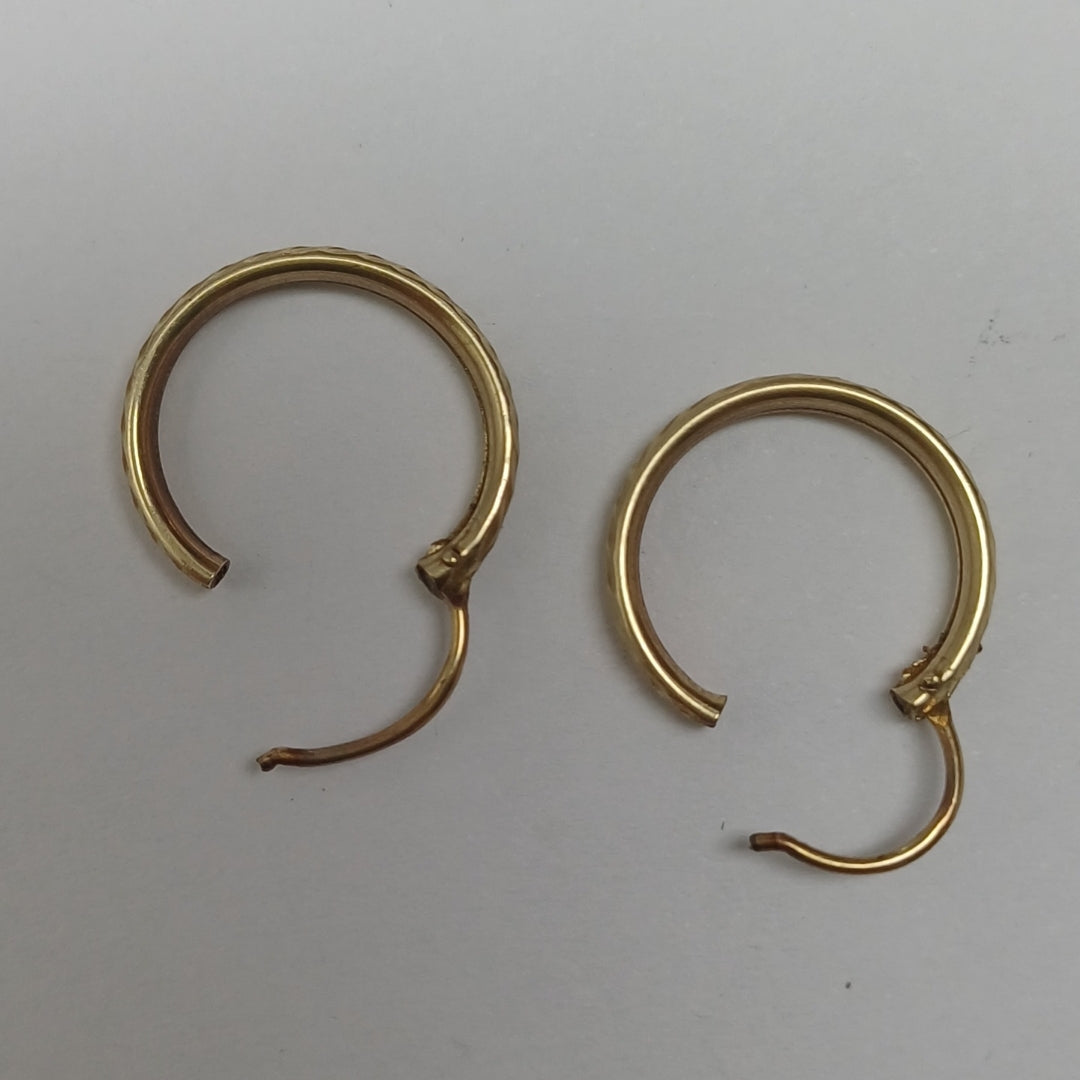 ARRACADAS PAR ORO 10 K 1 GRMS (SEMINUEVO)