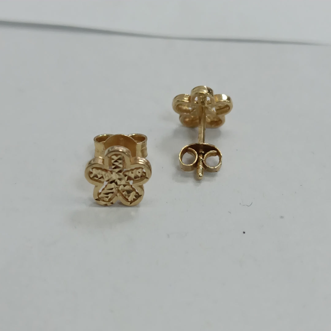 BROQUELES PAR ORO 14 K 1,00 GRMS (SEMINUEVO)