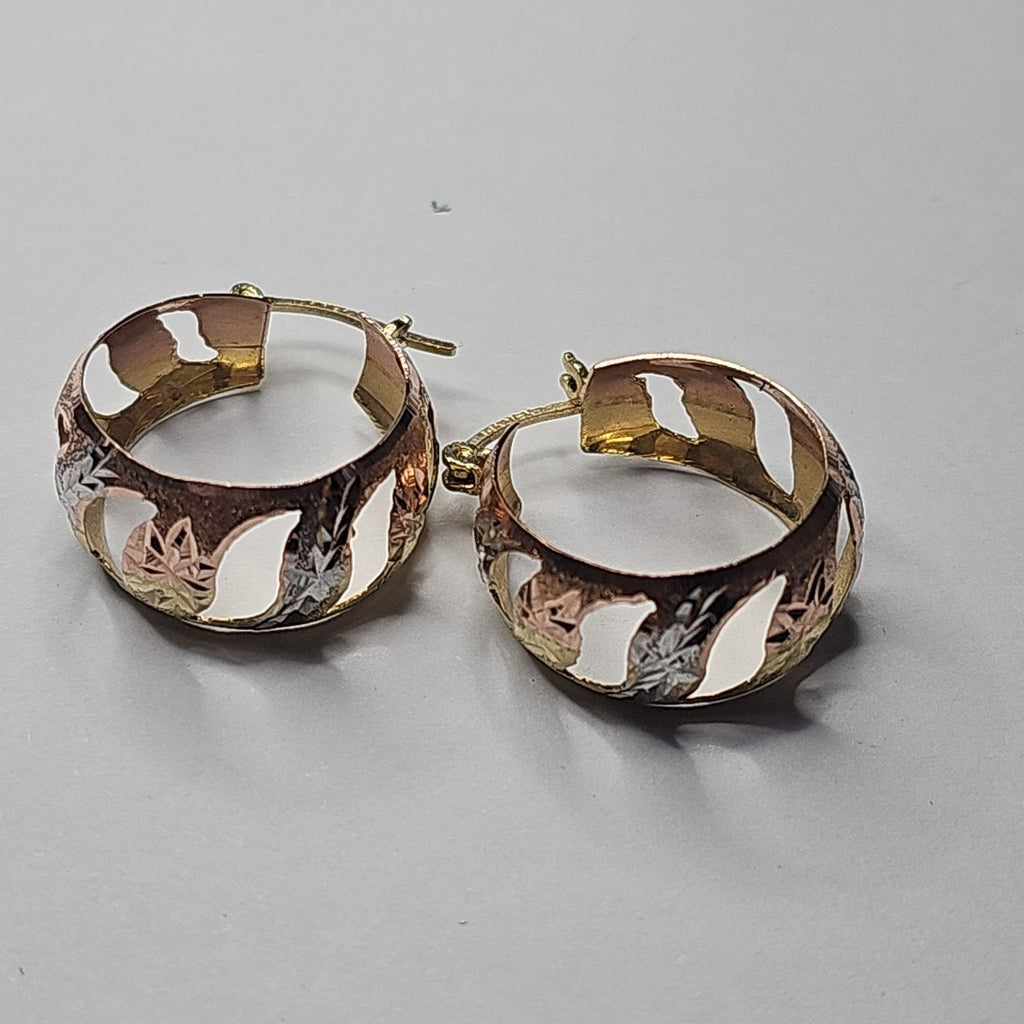 ARRACADAS PAR ORO 14 K 3.7 GRMS (SEMINUEVO)