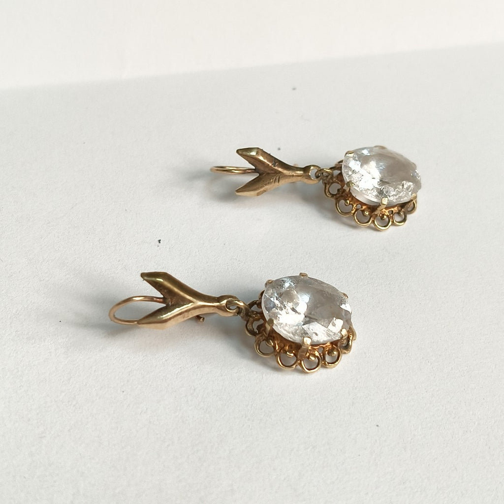 ARETES PAR ORO 8 K 5,70 GRMS (SEMINUEVO)