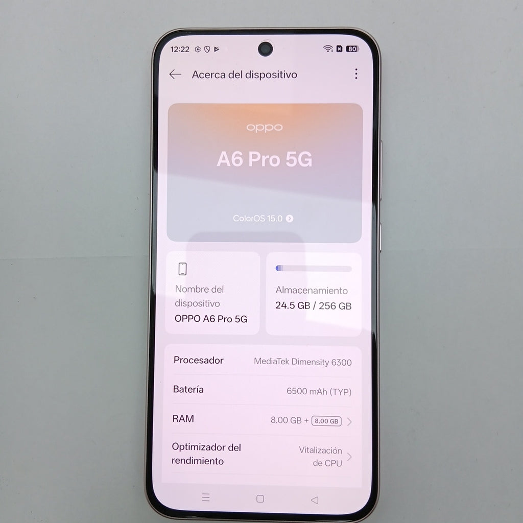 CELULAR OPPO  A6 PRO CPH2781 (2025) 256 GB 8 GB RAM (SEMINUEVO)