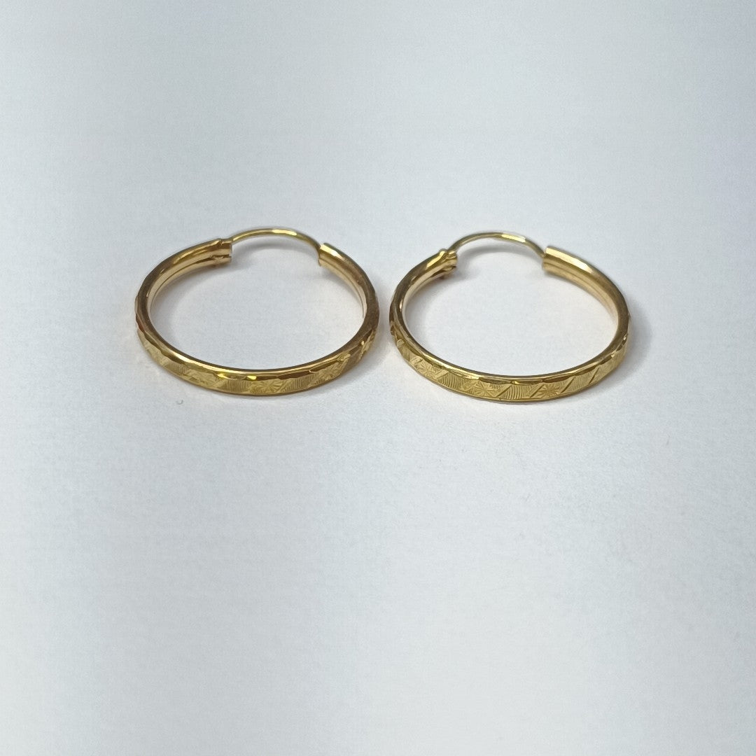 ARRACADAS PAR ORO 10 K 1.7 GRMS (SEMINUEVO)