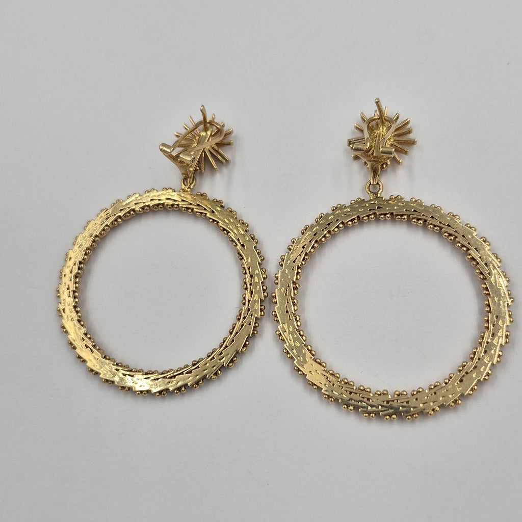 ARETES PAR ORO 18 K 26.3 GRMS (SEMINUEVO)