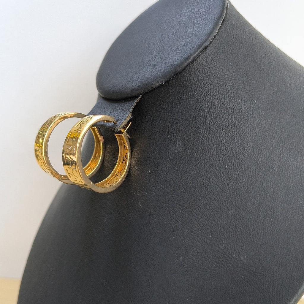 ARRACADAS PAR ORO 18 K 8.6 GRMS (SEMINUEVO)