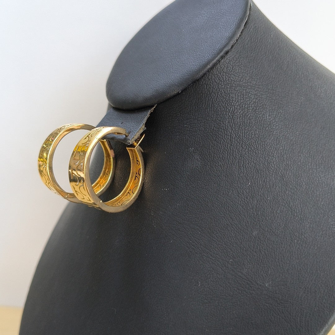 ARRACADAS PAR ORO 18 K 8.6 GRMS (SEMINUEVO)
