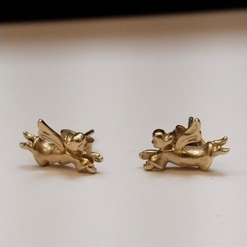 ARETES PAR ORO 14 K 1.9 GRMS (SEMINUEVO)