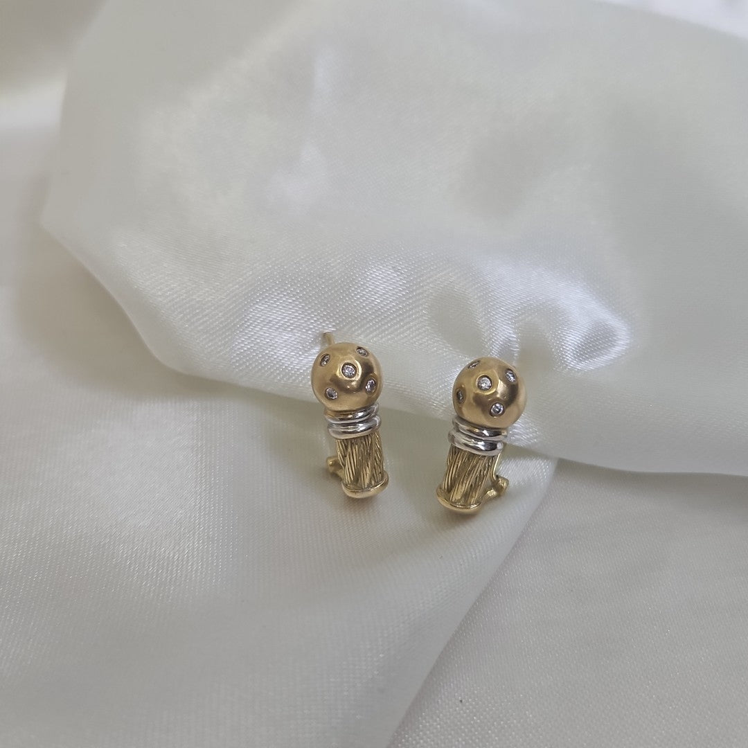 ARETES PAR ORO 14 K 6.3 GRMS (SEMINUEVO)