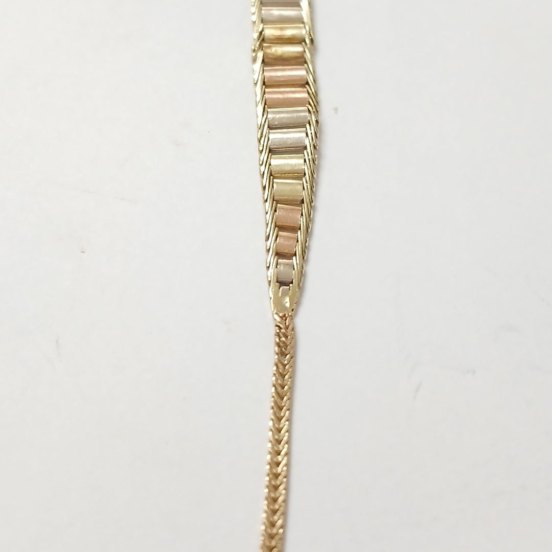 PULSERA ORO, ORO COMBINADO 10 K 4.7 GRMS (SEMINUEVO)
