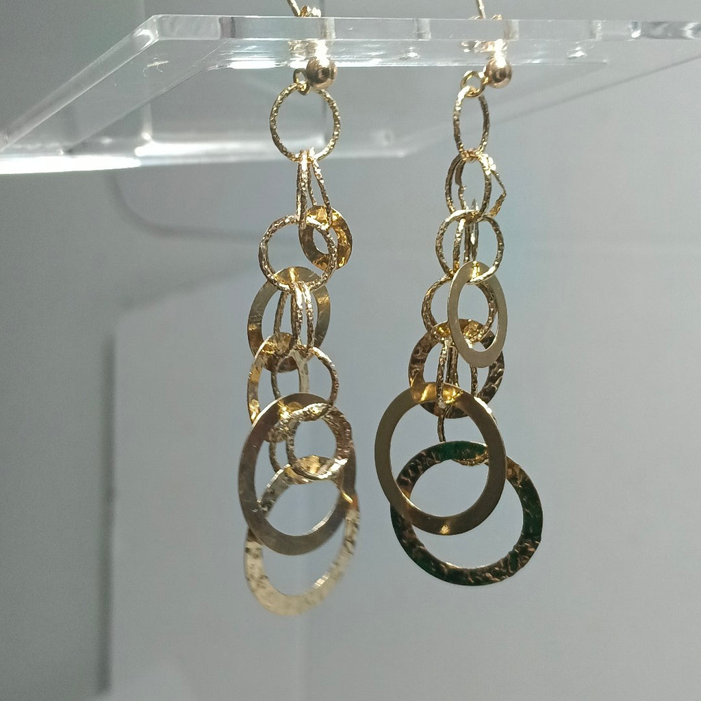 ARETES PAR ORO 14 K 7,20 GRMS (SEMINUEVO)