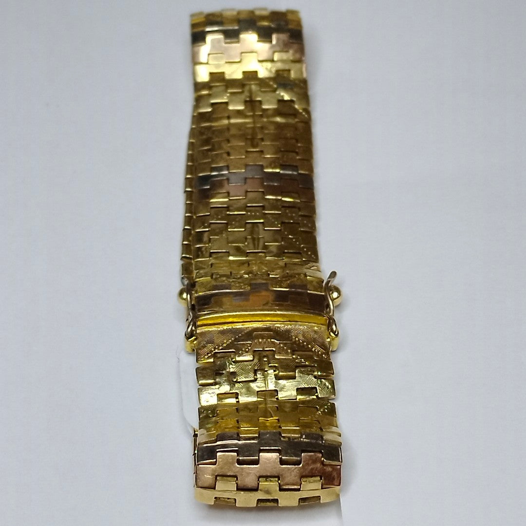 PULSERA ORO COMBINADO 18 K 41,70 GRMS (SEMINUEVO)