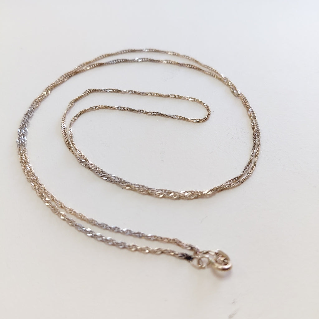 CADENA ORO COMBINADO 14 K 2,60 GRMS (SEMINUEVO)