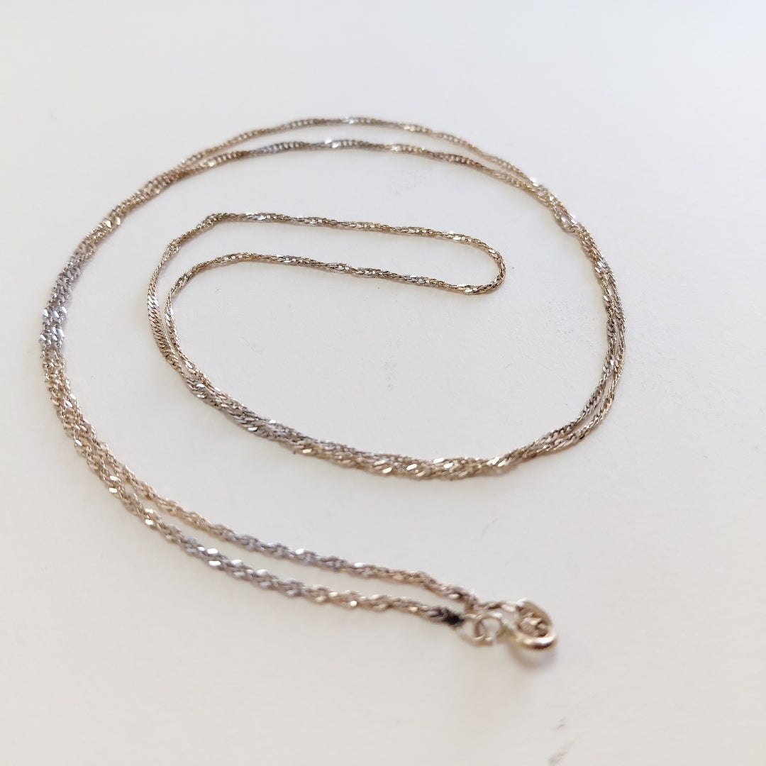 CADENA ORO COMBINADO 14 K 2,60 GRMS (SEMINUEVO)
