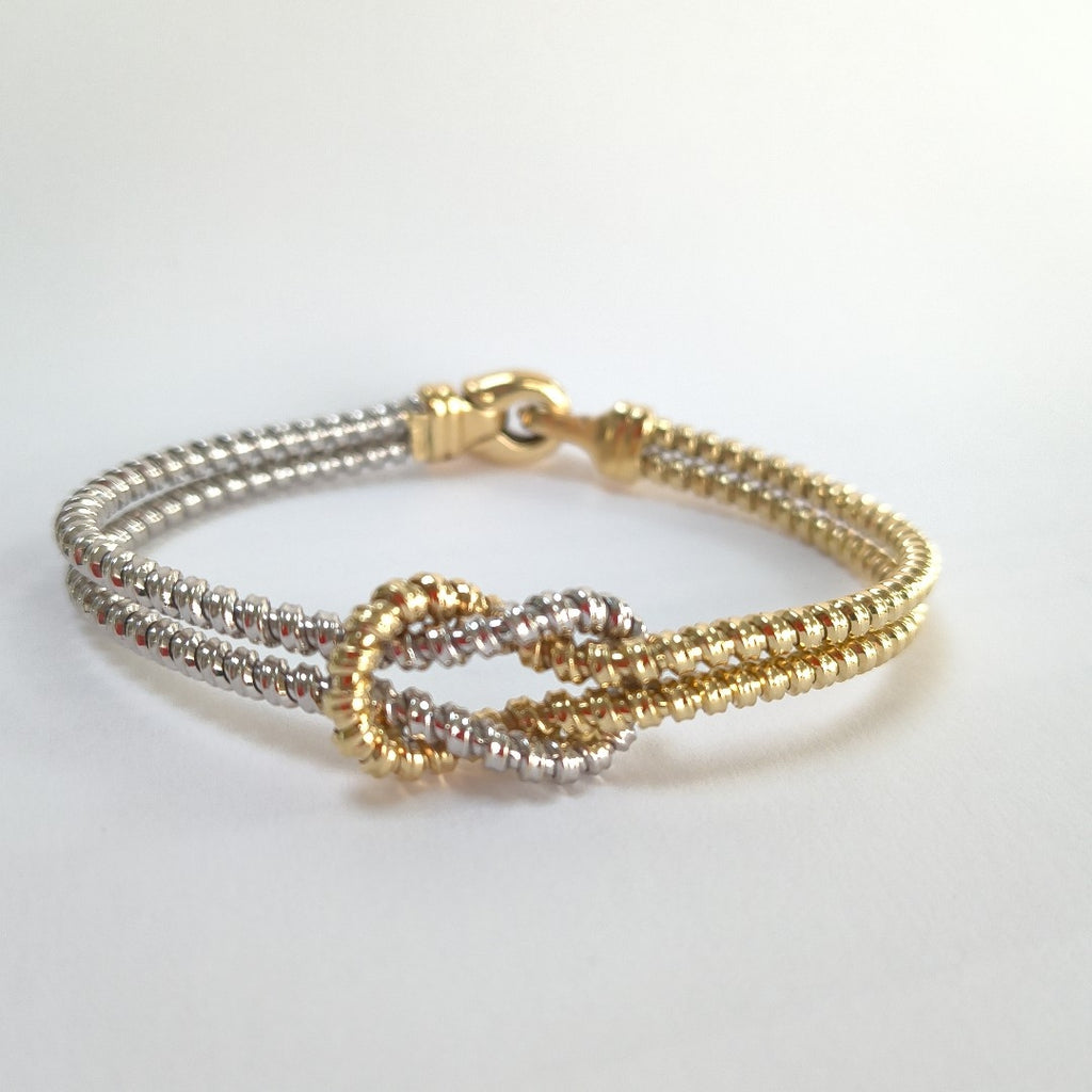 PULSERA ORO COMBINADO 14 K 16.6 GRMS (SEMINUEVO)
