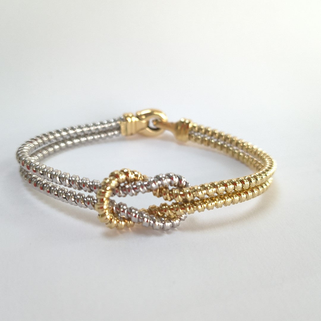 PULSERA ORO COMBINADO 14 K 16.6 GRMS (SEMINUEVO)