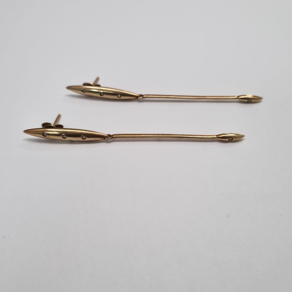 BROQUELES PAR ORO 14 K 4,00 GRMS (SEMINUEVO)