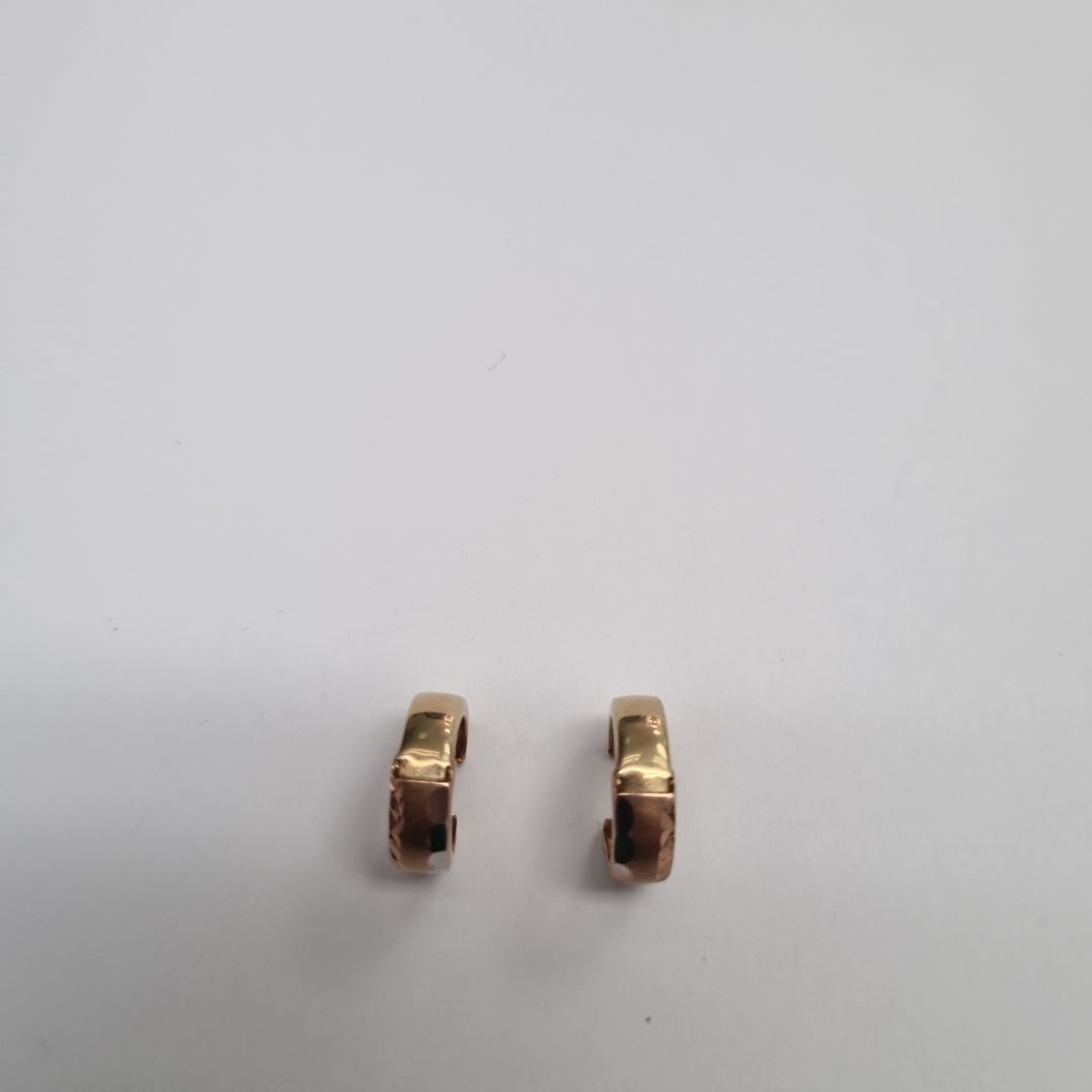 ARRACADAS PAR ORO, ORO COMBINADO 10 K 1.6 GRMS (SEMINUEVO)