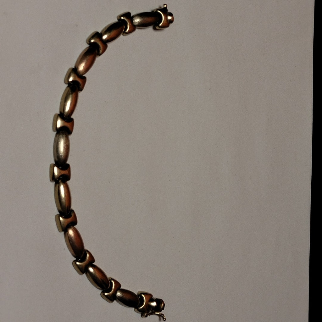 PULSERA ORO COMBINADO 14 K 15,10 GRMS (SEMINUEVO)