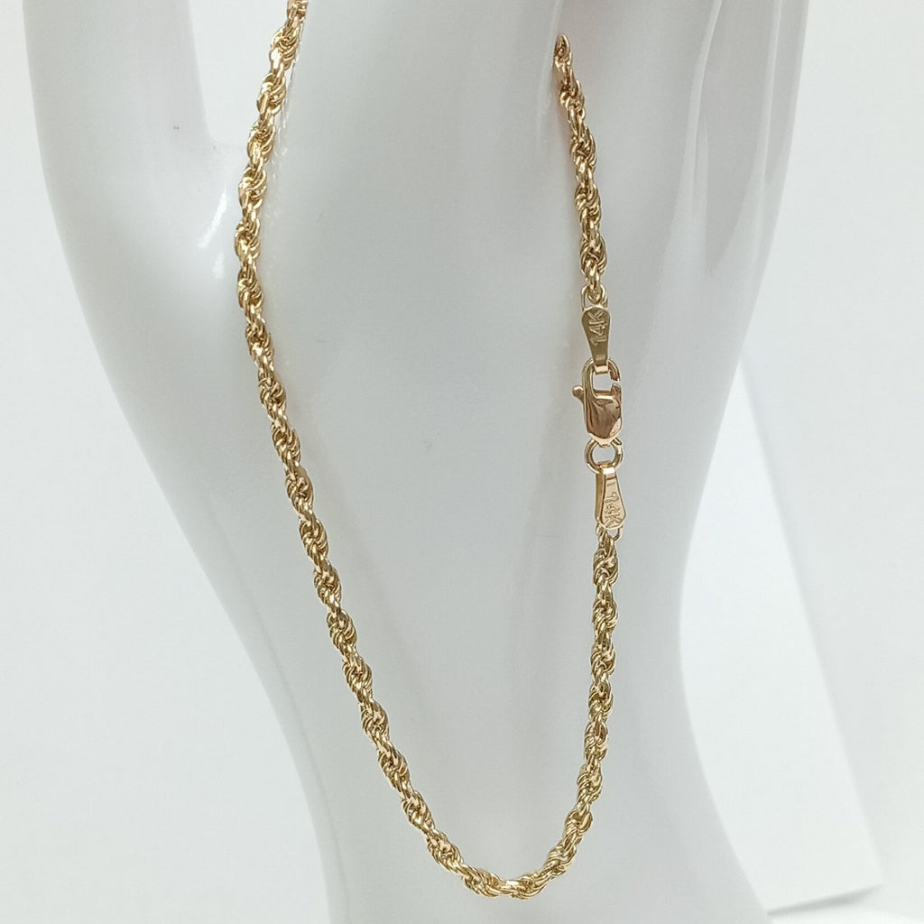 PULSERA TEJIDO TORZAL 4.5G 21 CM (NUEVO)