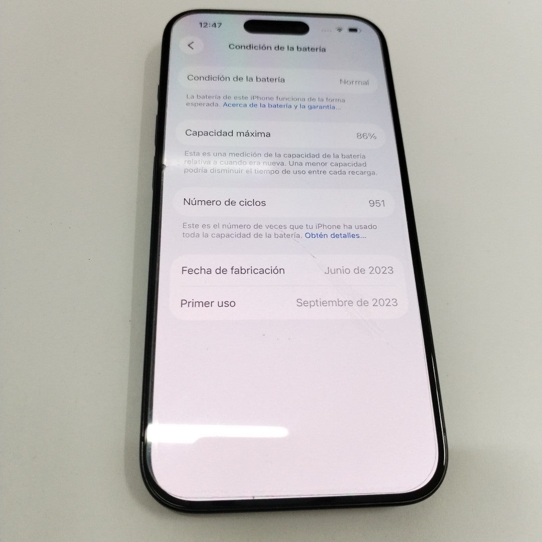 CELULAR APPLE IPHONE 15 PRO A3101 256 GB 8 GB RAM (SEMINUEVO)